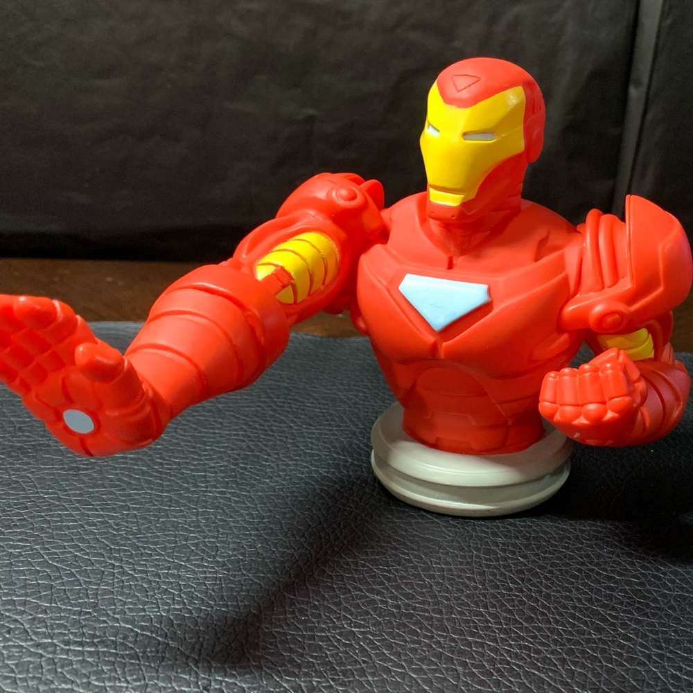 Marvel Iron Man Coin Bank Figure Vintage by Blip Toys Avengers